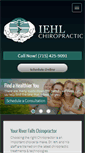 Mobile Screenshot of iehlchiropractic.com